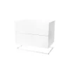 Tiroir module Molto 560, blanc, cadre en métal blanc incl.