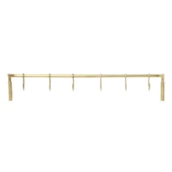 Tringle de cuisine avec 6 crochets Kitchen, Laiton