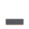 Vass 40 135 table d'appoint, Storm grey, chêne blanc p2 base