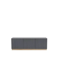 Vass 40 135 table d'appoint, Storm grey, chêne blanc p2 base