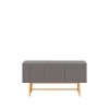 Vass 40 135 table d'appoint, storm grey, chêne blanc p2 support