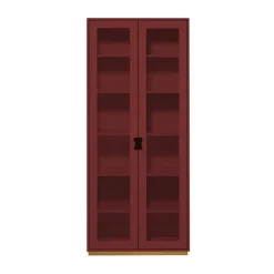 Vitrine haute Snö F, Brown red, profondeur : 42 cm