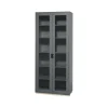 Vitrine haute Snö F, Storm grey, support en bouleau, dj.42 cm