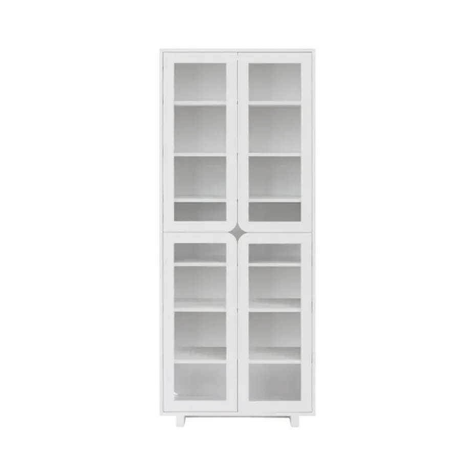 Vitrine haute Vidja, laqué blanc
