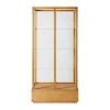 Vitrine japonaise large, Chêne huilé chaud