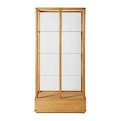 Vitrine japonaise large, Chêne huilé chaud