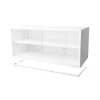 Vitrine Molto 840, blanc, cadre en métal blanc incl.