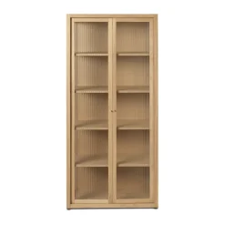 Vitrine Reed 70x155 cm, Natural oak