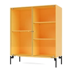 Vitrine Ripple II 69,6x82,2x30 cm, Acacia-pieds Black