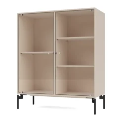 Vitrine Ripple II 69,6x82,2x30 cm, Clay-pieds Black