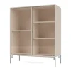 Vitrine Ripple II 69,6x82,2x30 cm, Clay-pieds Chrome