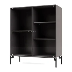 Vitrine Ripple II 69,6x82,2x30 cm, Coffee-pieds Black