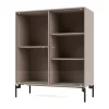 Vitrine Ripple II 69,6x82,2x30 cm, Mushroom-pieds Black