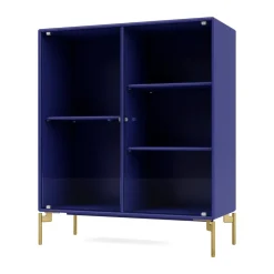 Vitrine Ripple II 69,6x82,2x30 cm, Monarch-pieds Brass