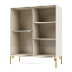 Vitrine Ripple II 69,6x82,2x30 cm, Oat-pieds Brass