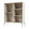 Vitrine Ripple II 69,6x82,2x30 cm, Oat-pieds Chrome
