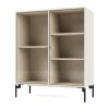 Vitrine Ripple II 69,6x82,2x30 cm, Oat-pieds Black
