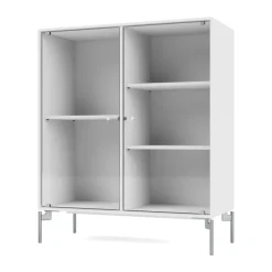 Vitrine Ripple II 69,6x82,2x30 cm, Snow-pieds Chrome