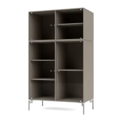 Vitrine Ripple III 69,6x117,6x38 cm, Truffle-pieds Chrome