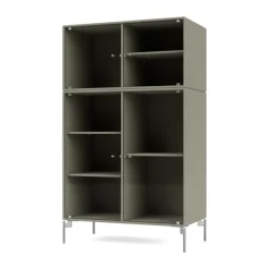 Vitrine Ripple III 69,6x117,6x38 cm, Fennel-pieds Chrome