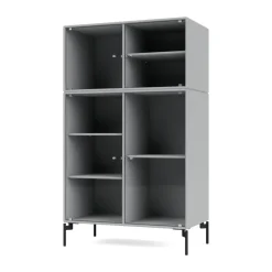 Vitrine Ripple III 69,6x117,6x38 cm, Fjord-pieds Black