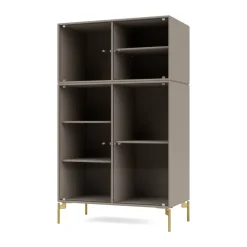 Vitrine Ripple III 69,6x117,6x38 cm, Truffle-pieds Brass