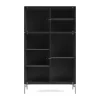 Vitrine Ripple III 69,6x117,6x38 cm, Anthracite-pieds Chrome