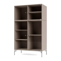 Vitrine Ripple III 69,6x117,6x38 cm, Mushroom-pieds Chrome
