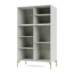 Vitrine Ripple III 69,6x117,6x38 cm, Nordic-pieds Brass