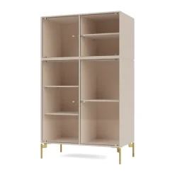 Vitrine Ripple III 69,6x117,6x38 cm, Clay-pieds Brass