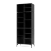 Vitrine Ripple IV 69,6x187,2x38 cm, Anthracite-pieds Black