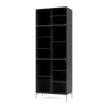 Vitrine Ripple IV 69,6x187,2x38 cm, Anthracite-pieds Chrome