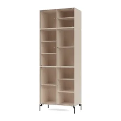 Vitrine Ripple IV 69,6x187,2x38 cm, Clay-pieds Black