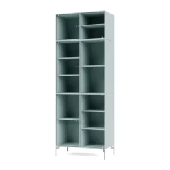 Vitrine Ripple IV 69,6x187,2x38 cm, Flint-pieds Chrome