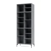 Vitrine Ripple IV 69,6x187,2x38 cm, Graphic-pieds Black