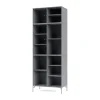 Vitrine Ripple IV 69,6x187,2x38 cm, Graphic-pieds Chrome