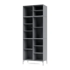 Vitrine Ripple IV 69,6x187,2x38 cm, Graphic-pieds Chrome