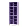 Vitrine Ripple IV 69,6x187,2x38 cm, Iris-pieds Brass
