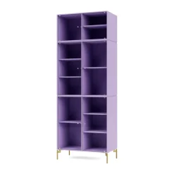 Vitrine Ripple IV 69,6x187,2x38 cm, Iris-pieds Brass