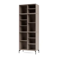 Vitrine Ripple IV 69,6x187,2x38 cm, Mushroom-pieds Black