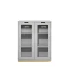 Vitrine Snö E, Light grey,support en bouleau, dj.42 cm