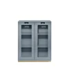 Vitrine Snö E, Nordic blue,support en bouleau, dj.42 cm