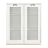 Vitrine Snö E, White, support en bouleau, dj.42 cm