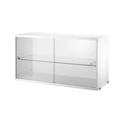 Vitrine String, Blanc, 78x30 cm
