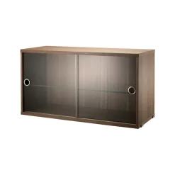 Vitrine String, Noyer, 78x30 cm