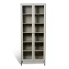 Vitrine Volt 190 cm beige, Détails en noir